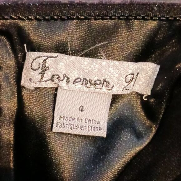 Strapless Pleated Mini Dress‎ Teal & Black Pockets Size 4 - Picture 12 of 13